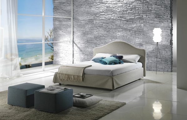 Inneneinrichtung-ein-stilvolles-Schlafzimmer-gestalten-schöne-Beispiele-Wandgestaltung-Schlafzimmer