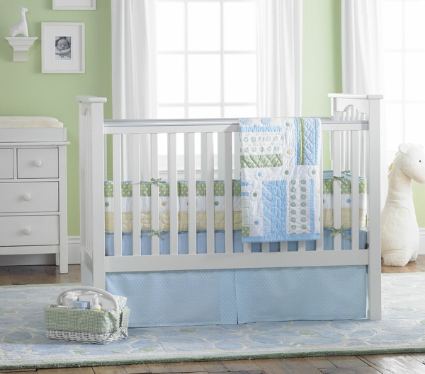 blaues-babyzimmer--baby-bettwäsche-set-babyzimmer-einrichten-babyzimmer-deko