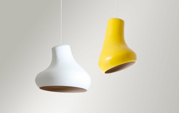 kreative-modelle-lampen-für-zuhause-moderne-einrichtungsideen-weiße-gelbe-lampe