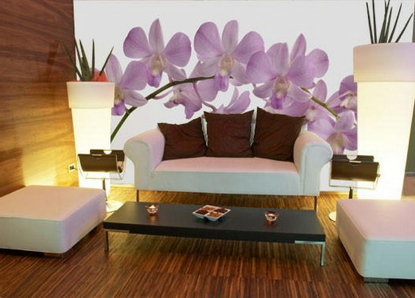 orchidee-farbe-wunderschöne-wandhgestaltung