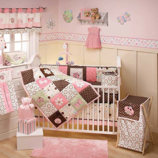 rosa-babyzimmer-set-bettwäsche-rosa-babyzimmer-komplett-günstig-babyzimmer-set