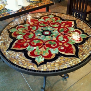 Mosaik Tisch für eine herrliche Atmosphäre!