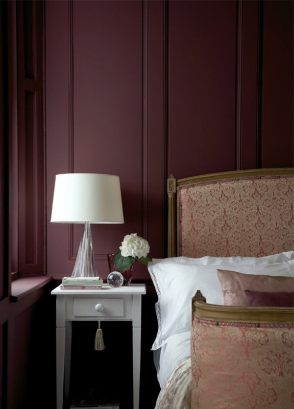 trend  farbe-marsala-für-die-wand-im-schlafzimmer-ein sehr schönes und süßes bild