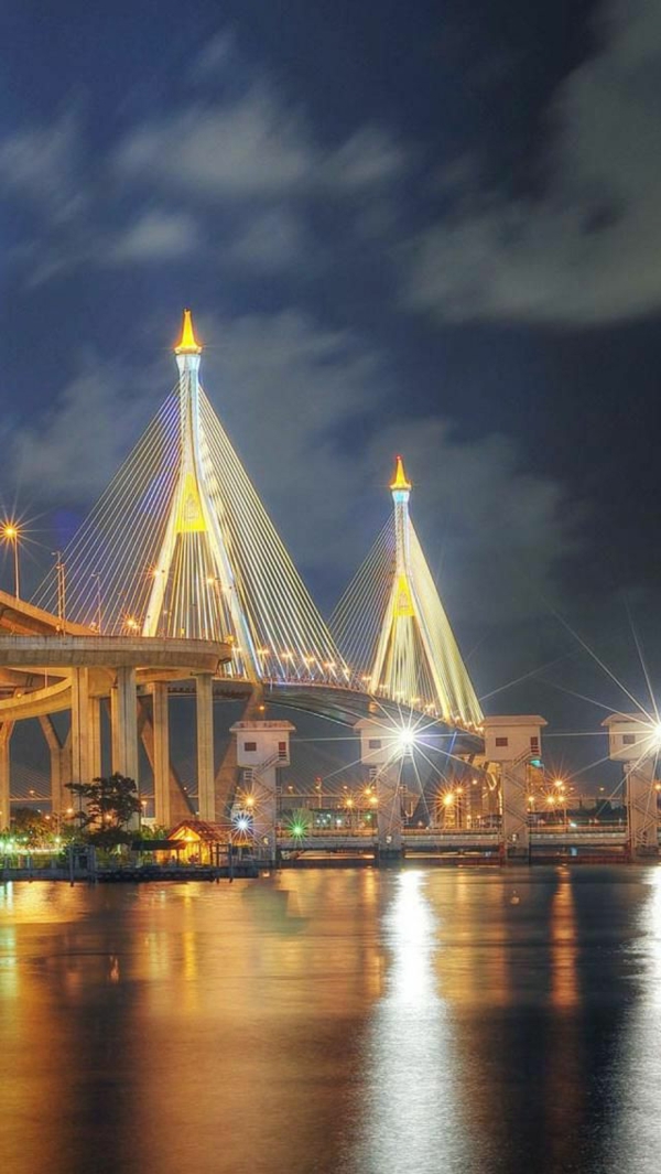 Bhumibol Bridge, Bangkok--thailand-rundreise-thailand-hauptstadt-thailand-hauptstadt-von-thailand