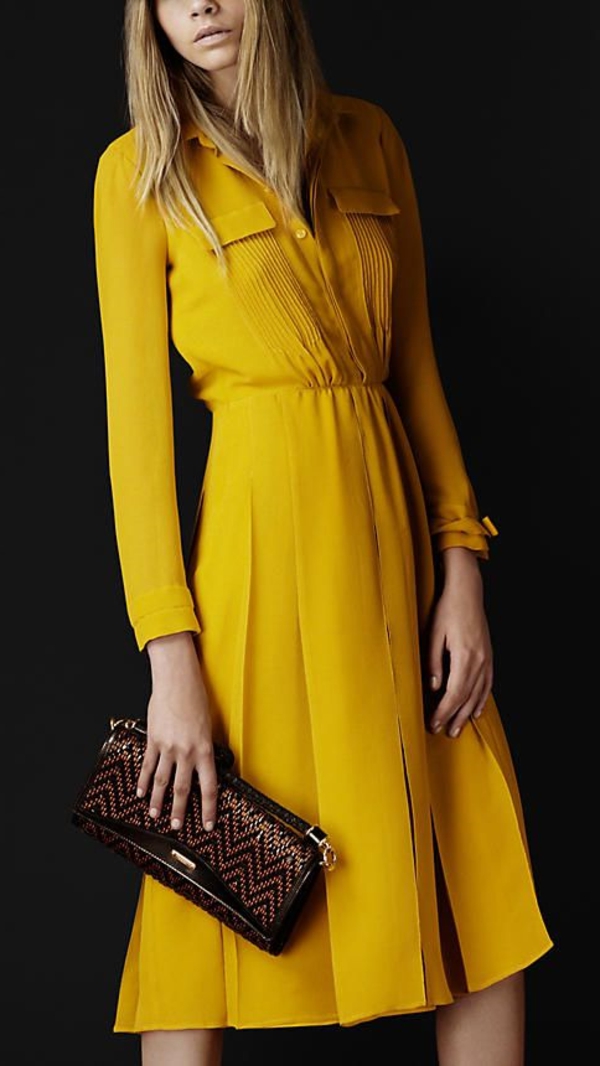 elegante-kleider-kleid-gelb-damenkleider-günstige-kleider--