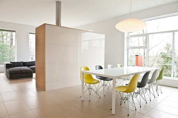 esszimmer-drehstuhl-moderne-weiße-gestaltung