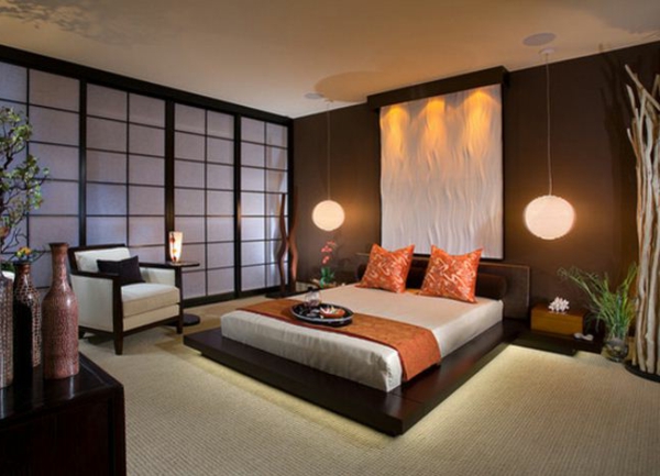 japanisches-schlafzimmer-mit-zwei-lampen