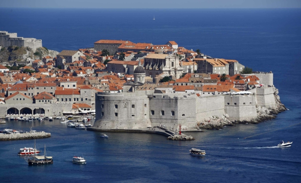 A general view of Croatia's UNESCO protected medieval town of Dubrovnik