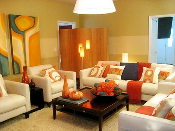 orange-wohnzimmer-design-sehr-kleines-zimmer