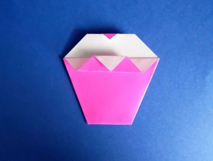 origami cupcak karten selber machen diy geburtstagskarte pop up karte geburtstagskarten selber machen vorlagen kostenlos rosa cupcake