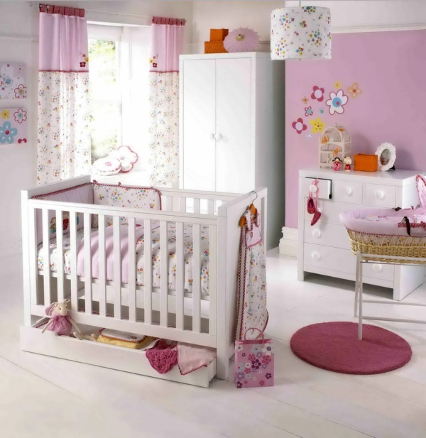 wunderbares-babyzimmer-mädchen-babyzimmer-gestaltung- babyzimmer-einrichten Babyzimmer gestalten