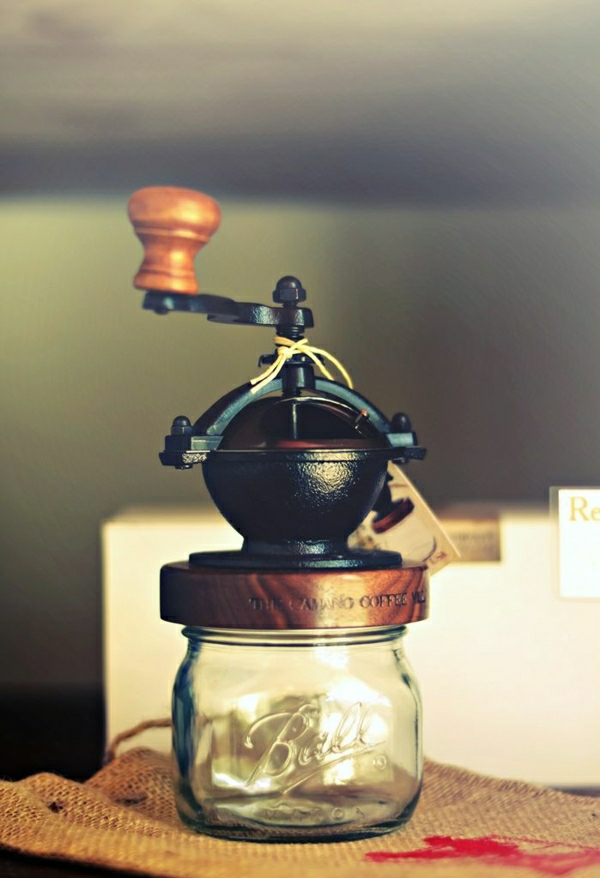 Einweckglas-Kaffee-Mühle