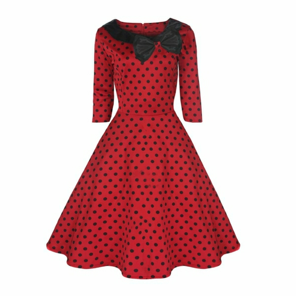 rotes-Rockabilly-Kleid-Band
