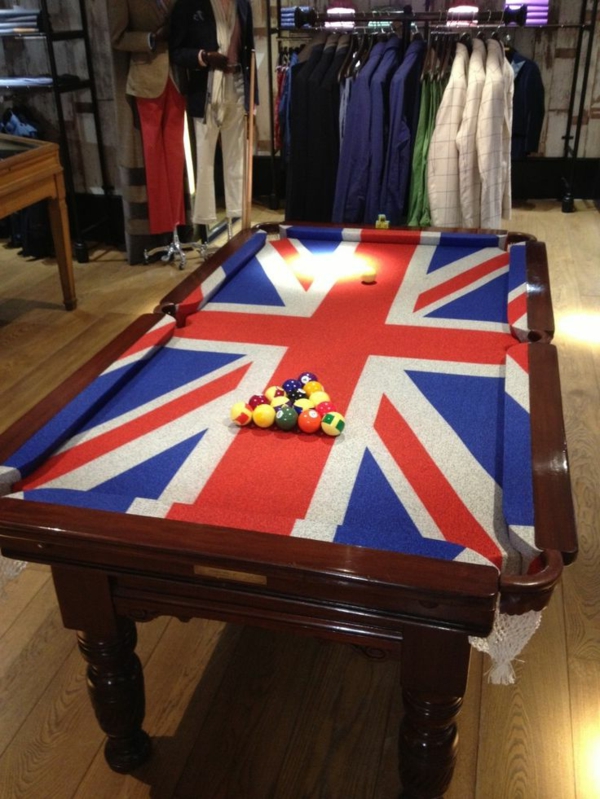 britische-Flagge-Spieltisch-Kleider-Ständer-Tisch
