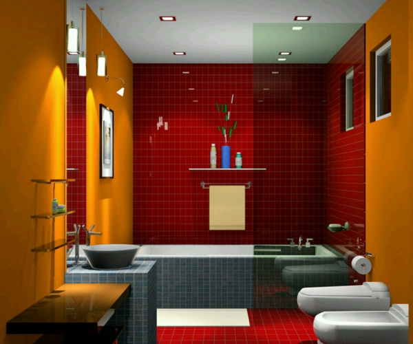 luxus-badezimmer-rot-orange