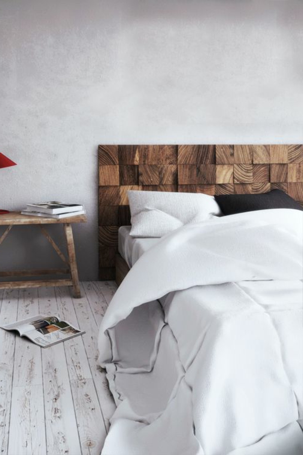 schlafzimmer-aus-massivholz-weiße-bettwäsche