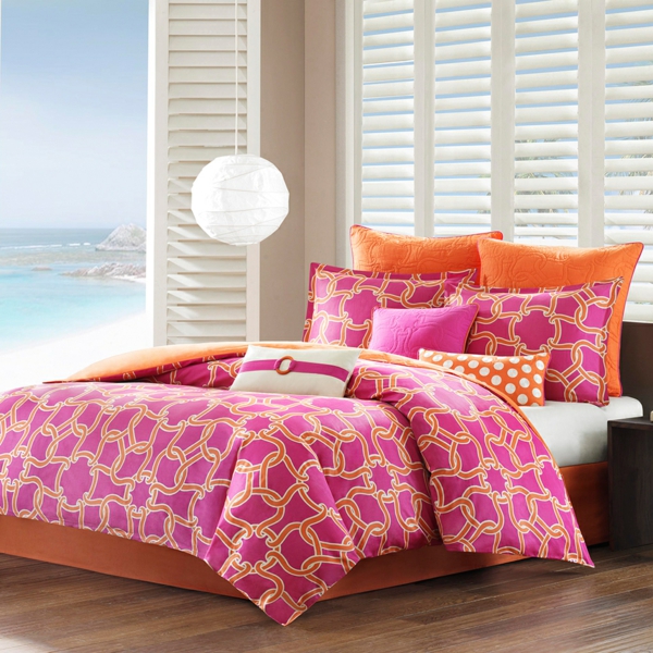 schlafzimmer-einrichten-elegante-bettwäsche-schöne-bettwäsche-rosa-