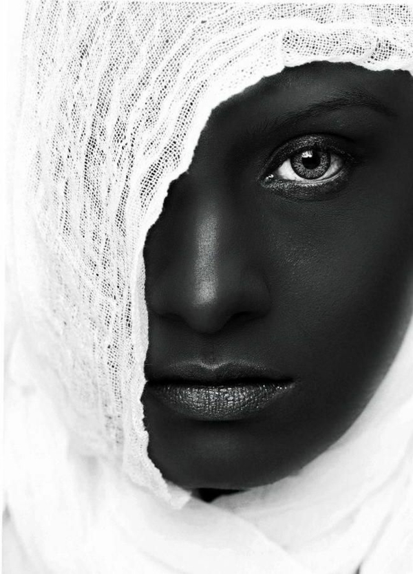 schöne-schwarz-weiß-Fotografie-Schleier