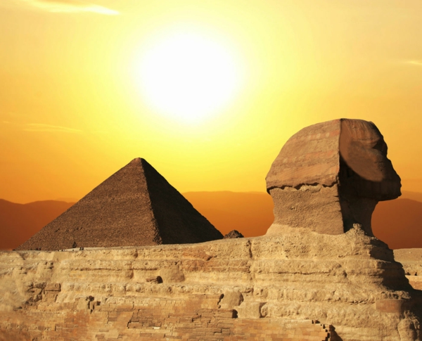 Ägypten bild - wunderschönes Aussehen -pyramiden