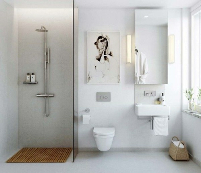 Badezimmer-skandinavisch-Duschkabine-weiß-minimalistisch