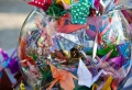 40 Beispiele für Origami Kranich Dekoration