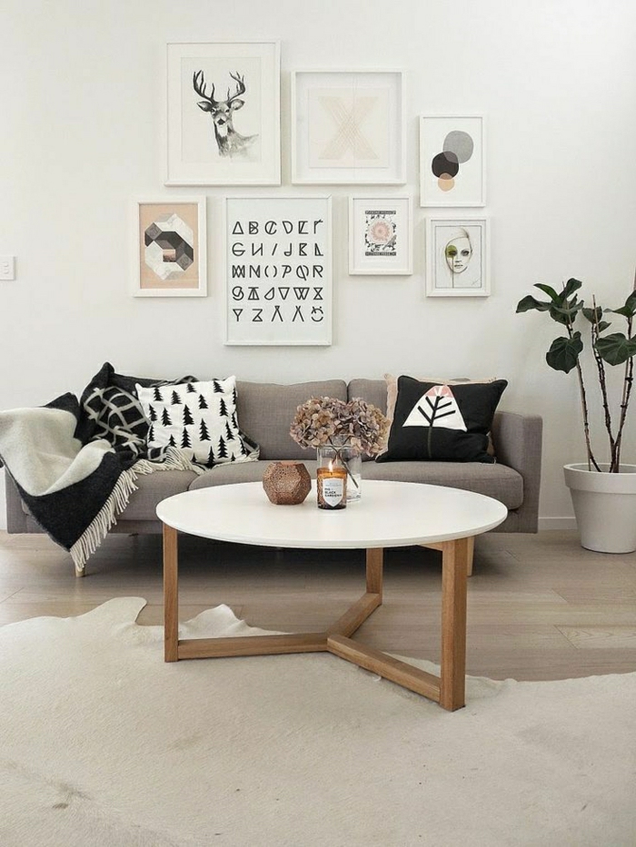 Wohnzimmer-skandinavisches-Design-Pastellfarben-Bilder