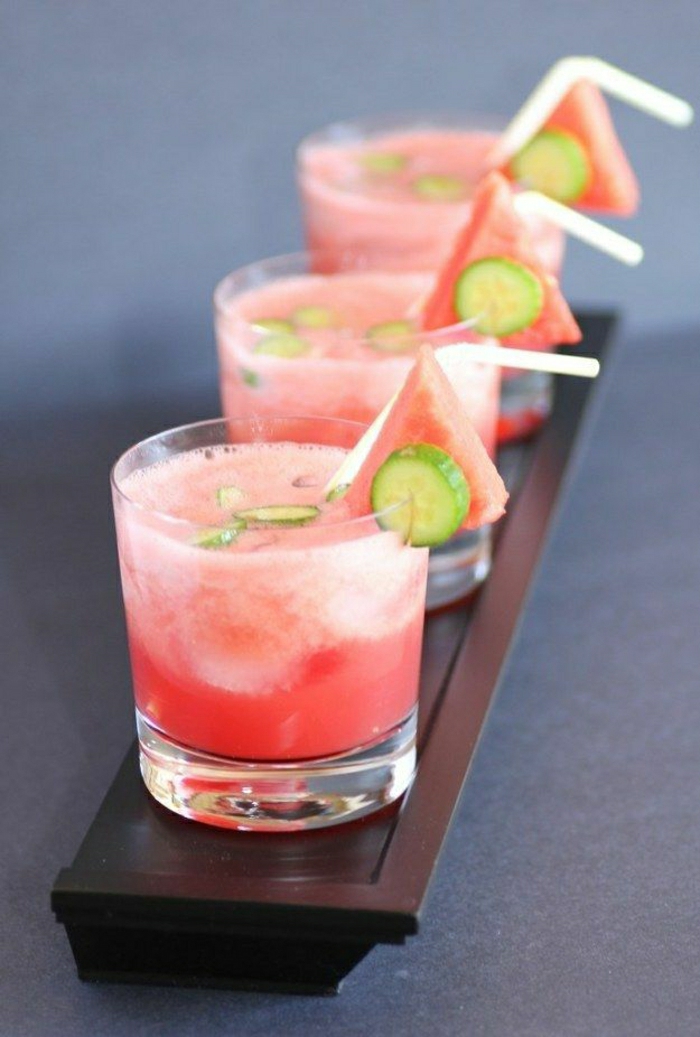 alkoholfreie-Cocktails-Wassermelone-Gurke