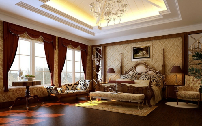 luxus-wohnzimmer-wunderschöne-gardinen- led-beleuchtung