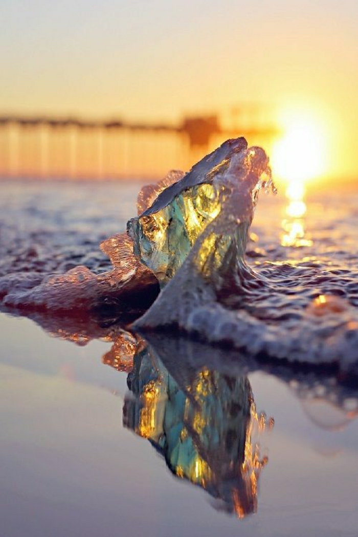 Sonnenuntergang-Foto-Meer-Welle-schöner-Augenblick