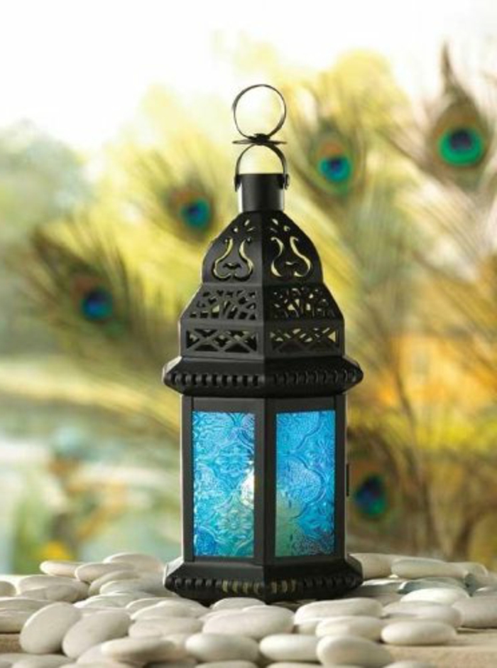 blaues-glas-wunderschönes-modell-lampe