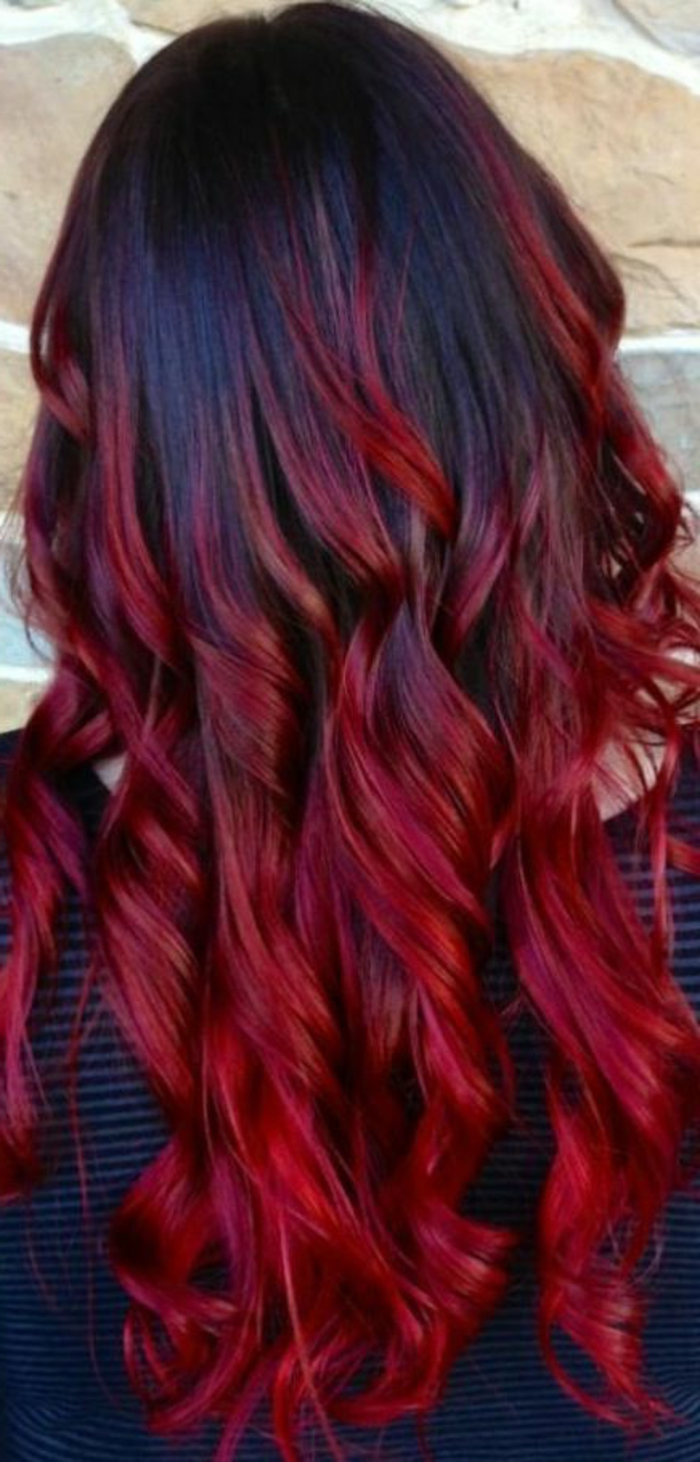 Haare lange rote lange rote