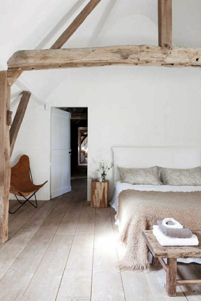 weißes-Schlafzimmer-rustikale-Möbel-