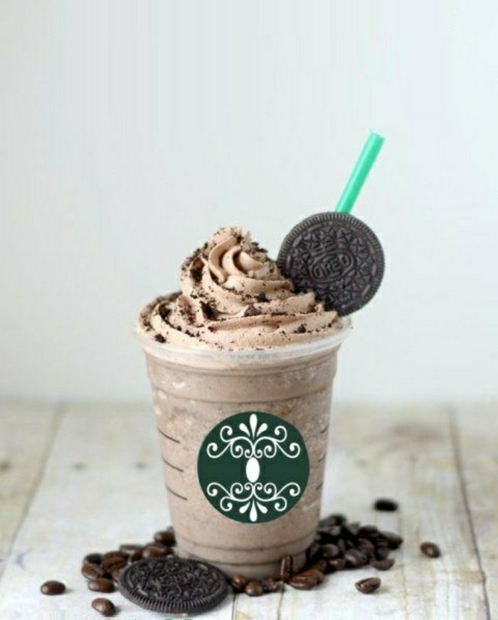 Becher-Getränk-Stroh-Oreo-Cookie-Starbucks