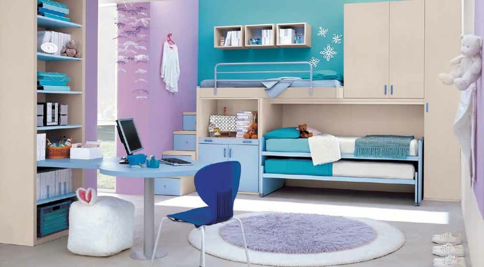 Jügenzimmer-für-Mädchen-blau-lila