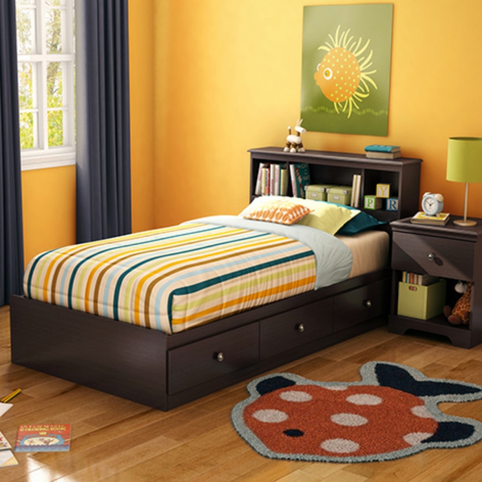 Jügenzimmer-für-Mädchen-klein-orange-Teppich
