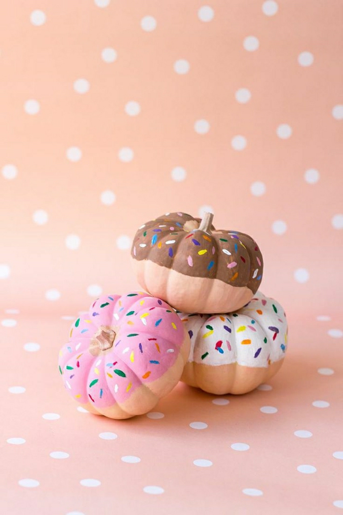 Kürbis-bemalen-Cupcakes-Süßigkeiten-kokett-wunderschön