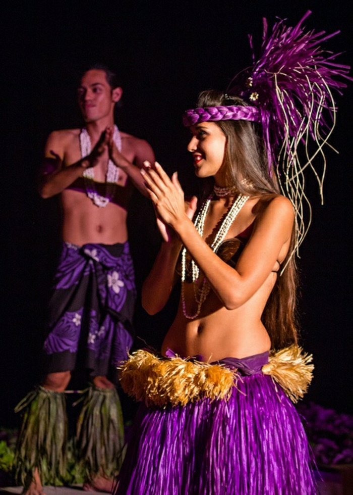Lahaina-Maui-Insel-Hawaii-Tänzerin