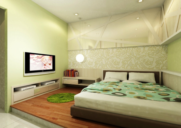 Schlafzimmer-Tapeten-grün