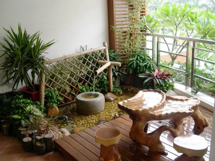 balkon-dekoration-schöne-grüne-pflanzen