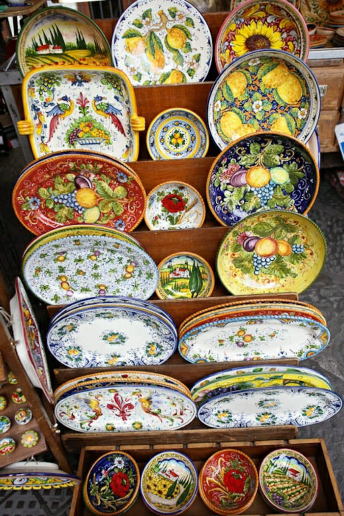 italienische-Keramik-Töpferei-Keramikplatten