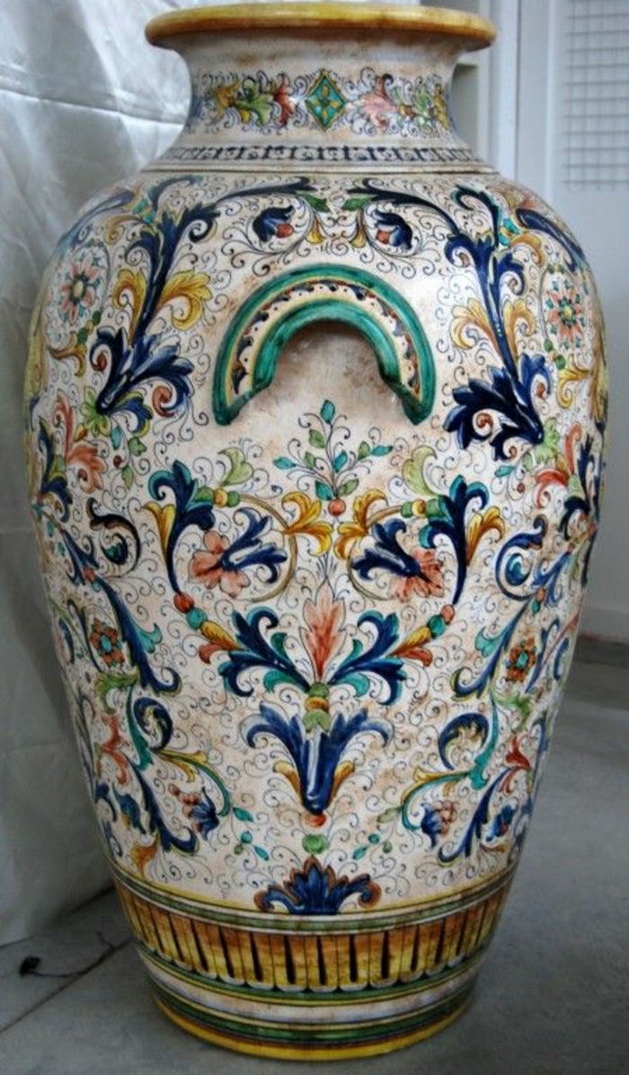 italienische-Keramik-große-Vase-exquisit-teuer