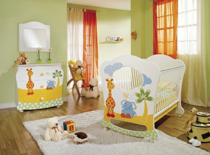 Babyzimmer-Set-grüne-wände
