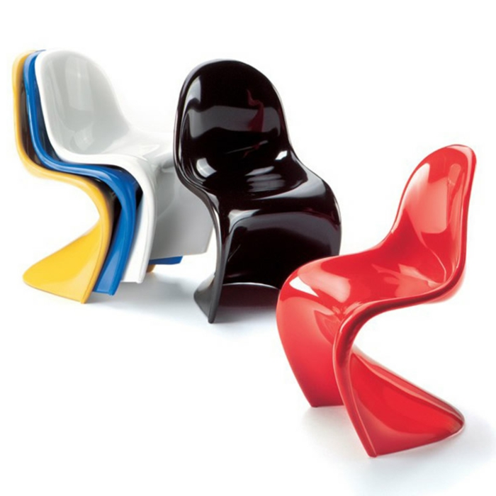 Designer-Stühle-Kunststoff-verschiedene-Farben