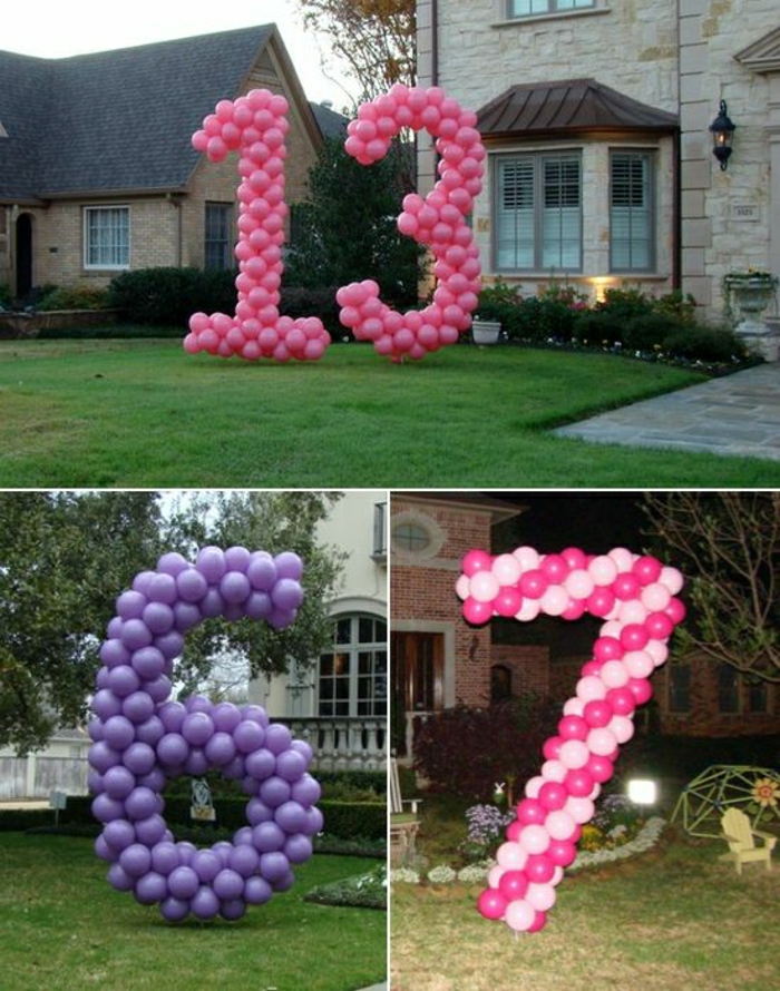 Geburtstagsparty-Ideen-lila-und-rosa-ballons