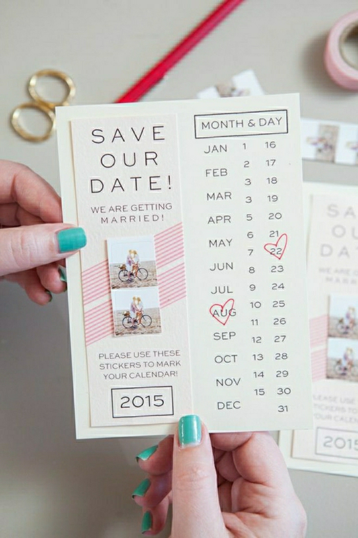 Hochzeitseinladung-Kalender-markiertes-Datum-Monat-originelle-Idee-kreativ-süß