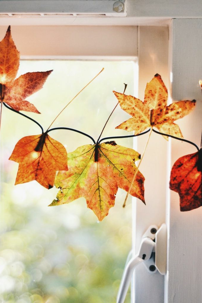 Fensterdeko zum Herbst kreative Vorschläge!