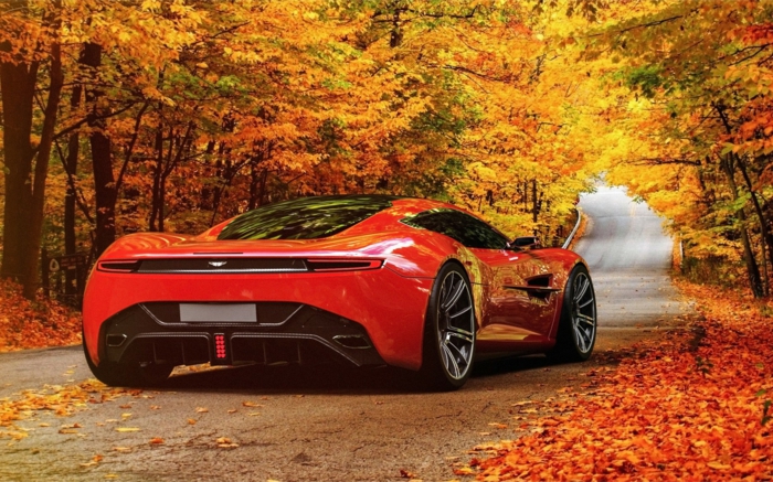 hintergrundbilder-zum-herbst-ein-luxuriöses-auto-rote-farbe
