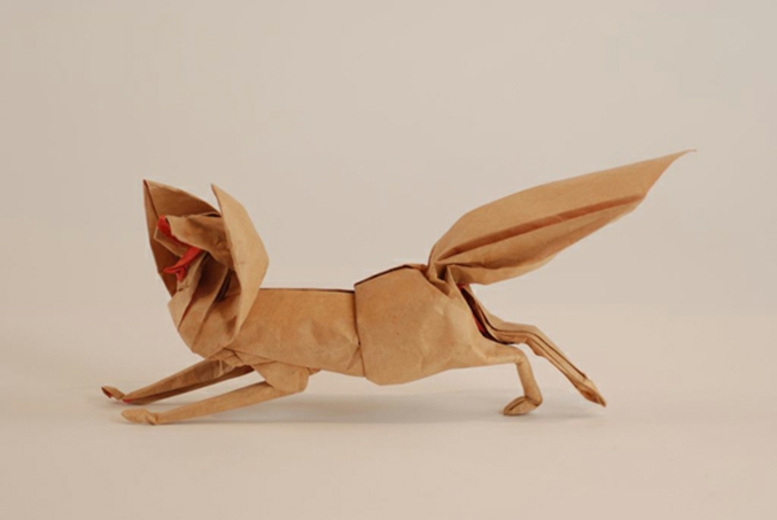 origami-tiere-ein-laufender-fuchs