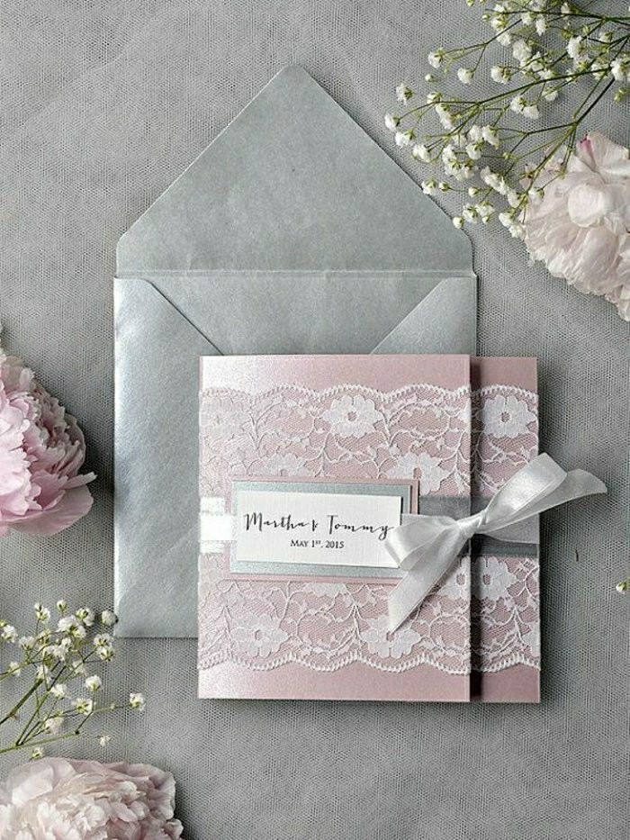 super-romantisches-Modell-einladung-hochzeit-rosa-grau-Glanzpapier-Spitze-Band-Blumen-Pfingstrosen