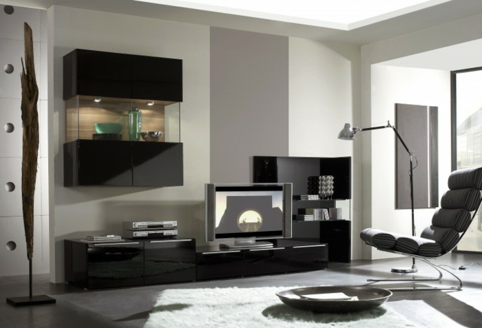 wandschrank-für-wohnzimmer-schwarze-möbel-modernes-aussehen